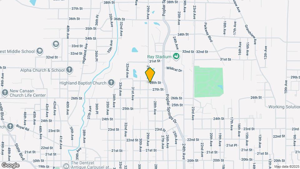 2815 28th St Map and Location Details