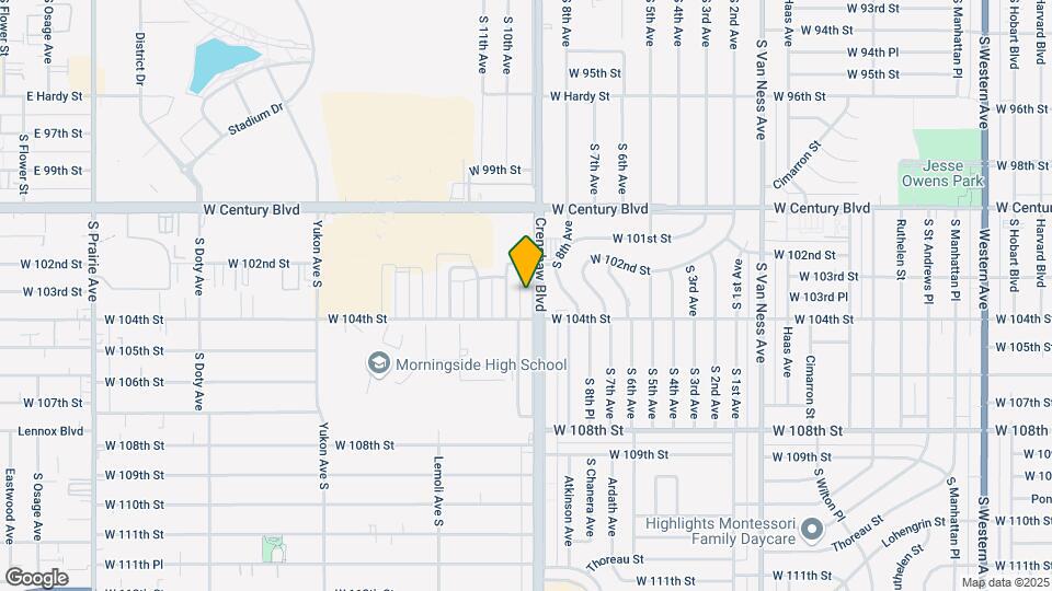 10227 Crenshaw Blvd Map and Location Details
