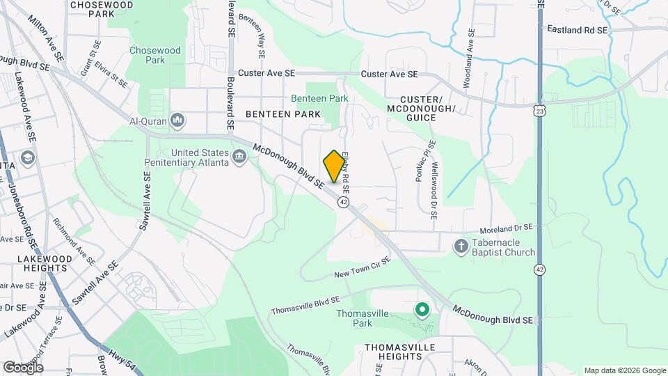 752 McDonough Blvd SE Map and Location Details