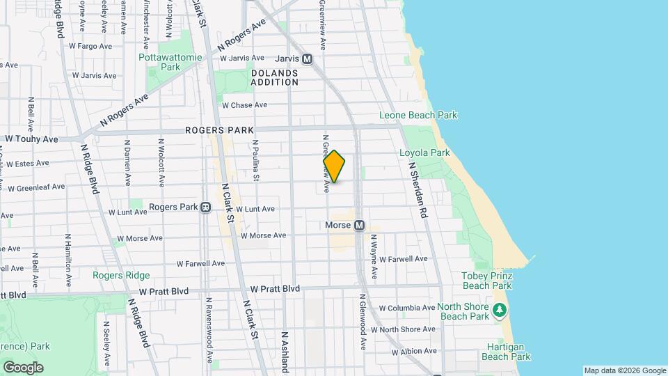 7021 N Greenview Ave, Unit 2N Map and Location Details