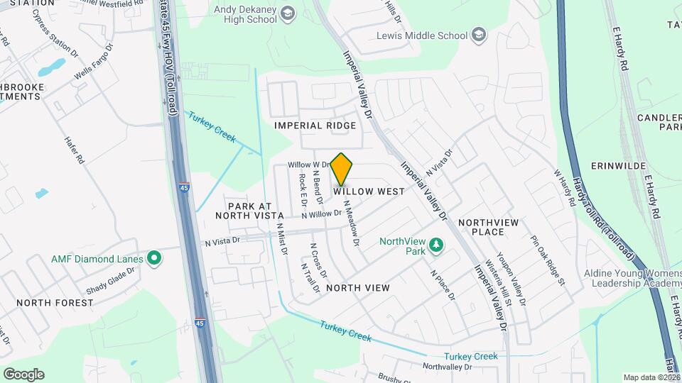 16603 N Meadow Dr Map and Location Details