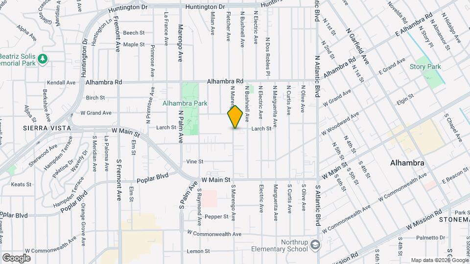 226 N Marengo Ave, Unit D Map and Location Details