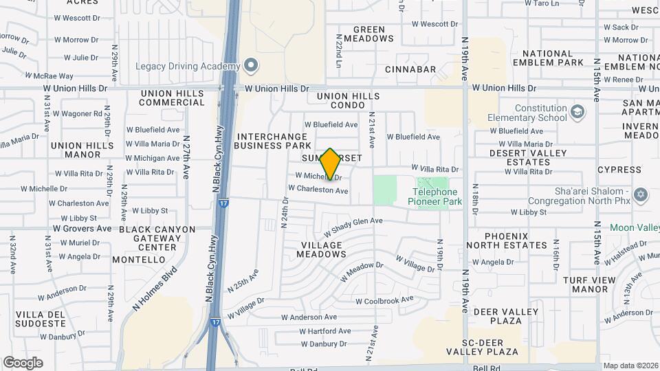 2228 W Charleston Ave Mapa y Detalles de la Ubicación