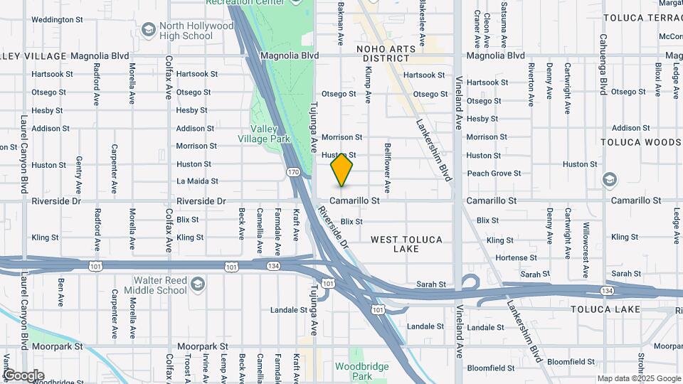4805 Bakman Ave Map and Location Details