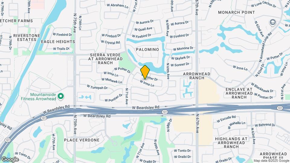 7010 W Irma Ln Map and Location Details