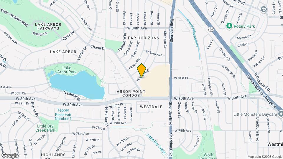 8152 Ames Way Map and Location Details