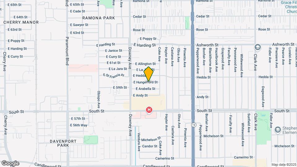 3712 E Hungerford St Map and Location Details