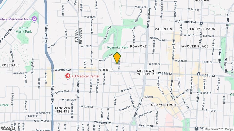 3804 Roanoke Rd Map and Location Details