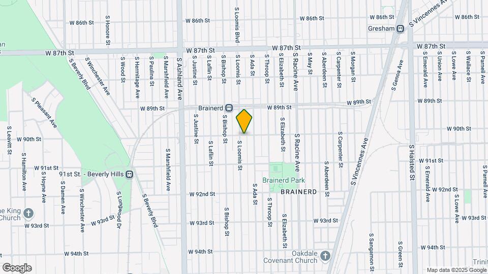 9001 S Loomis St Mapa y Detalles de la Ubicación