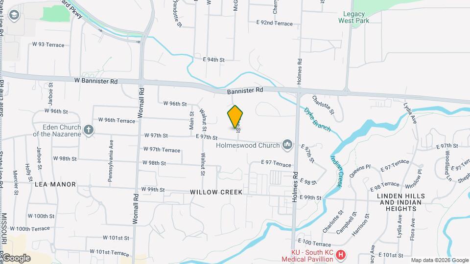 9652 McGee St Map and Location Details