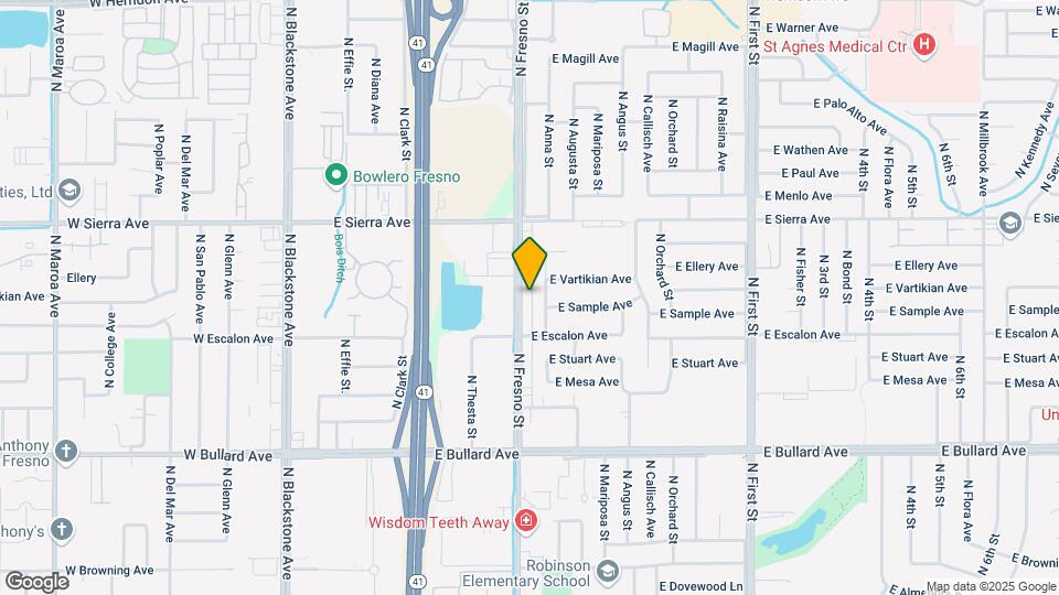 6266 N Fresno St Map and Location Details