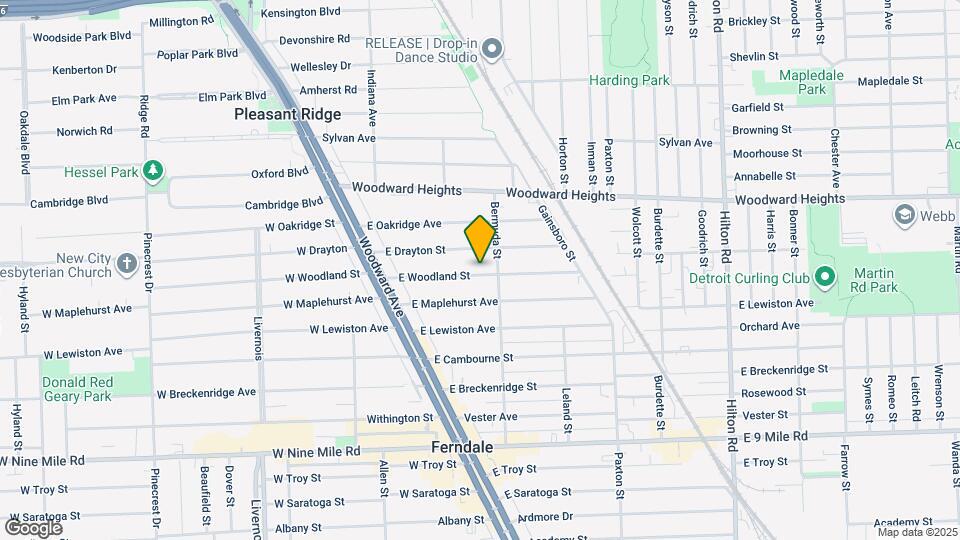 341 E Woodland St Map and Location Details