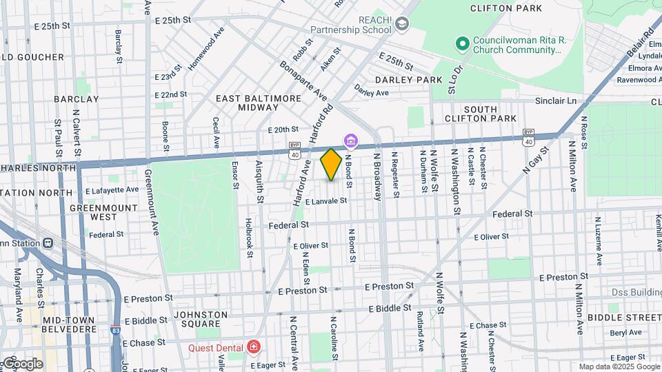 1729 N Caroline St Map and Location Details