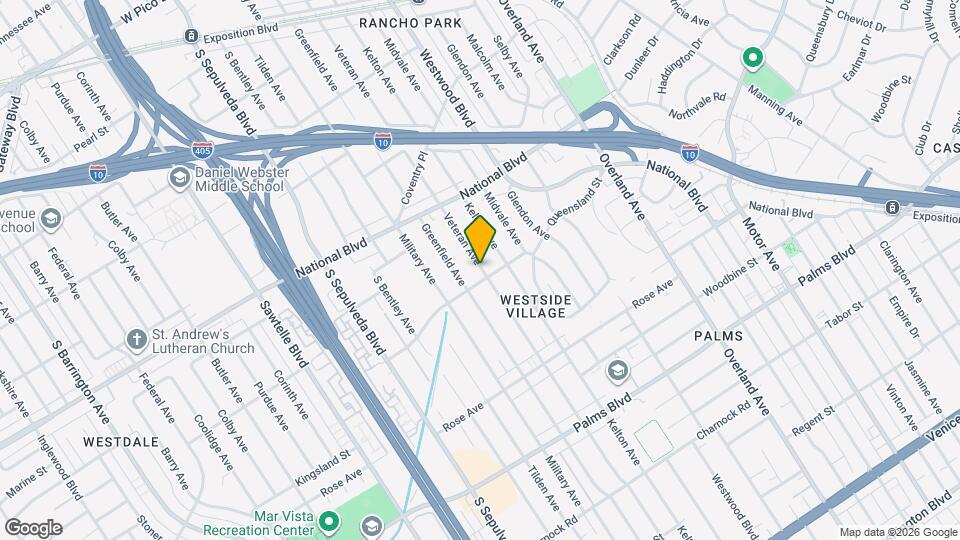 3139 Veteran Ave Mapa y Detalles de la Ubicación