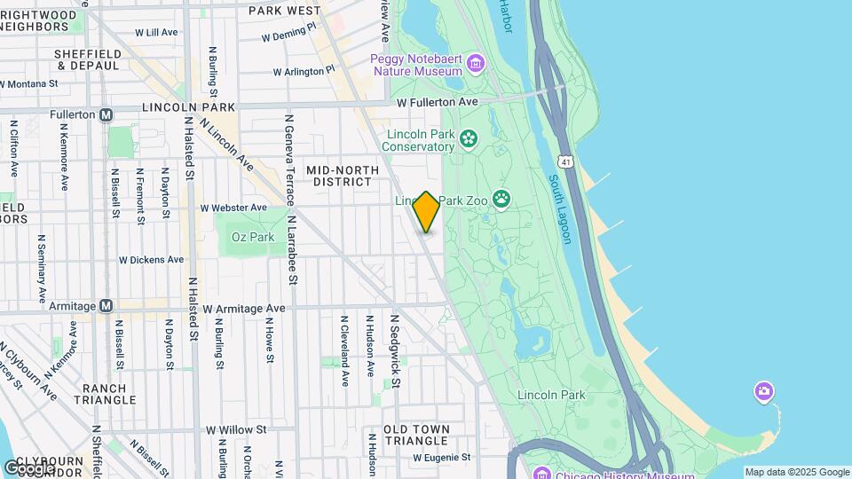 2119 N Clark St, Unit 2F Map and Location Details