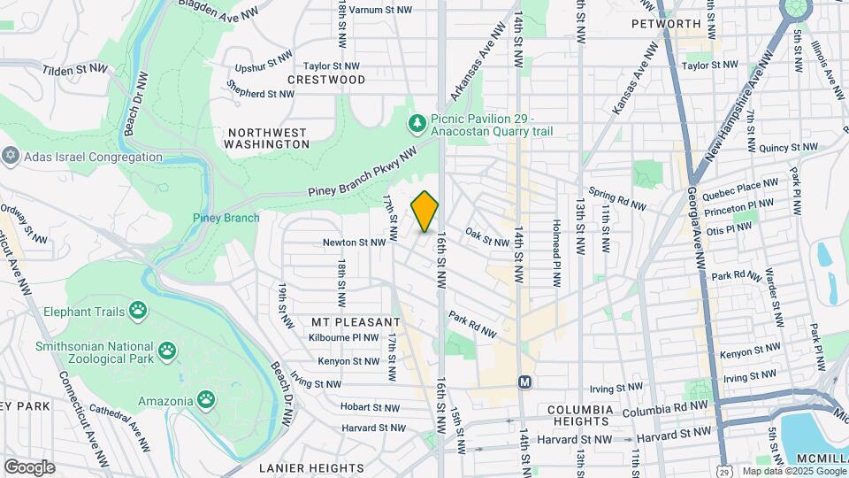 3417 Brown St NW, Unit 1 Mapa y Detalles de la Ubicación