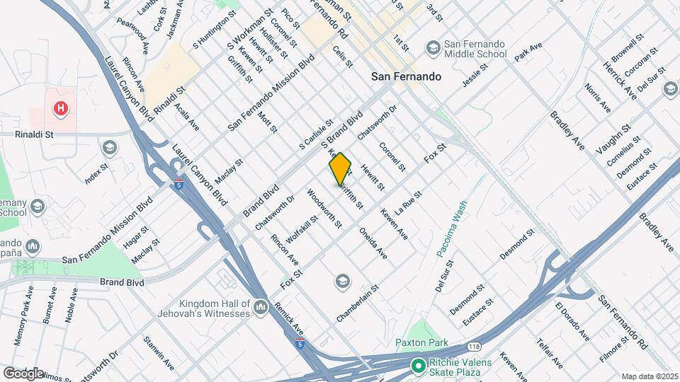 657 Wolfskill St Map and Location Details