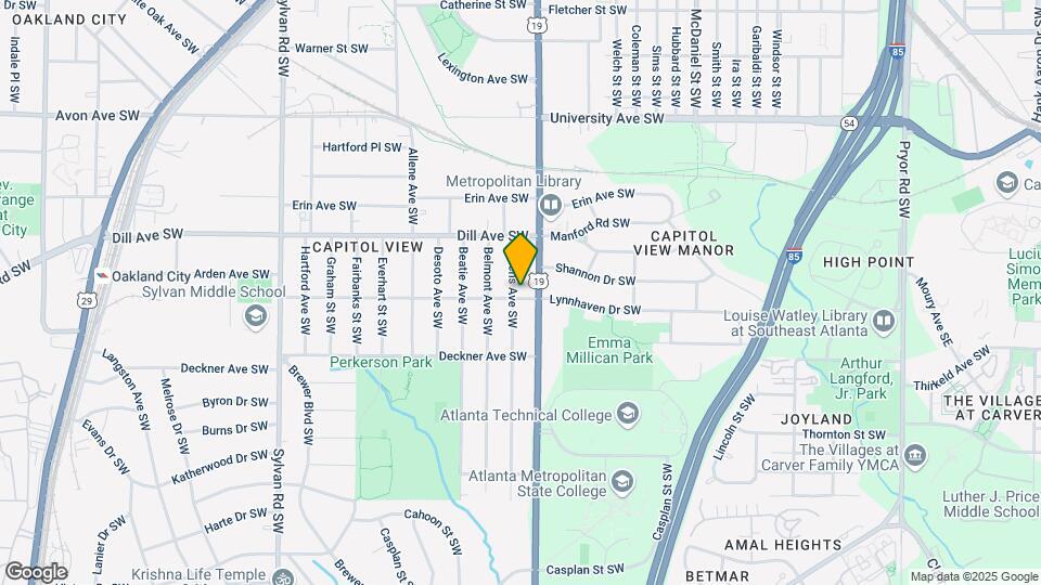 1412 Allene Ave SW Map and Location Details