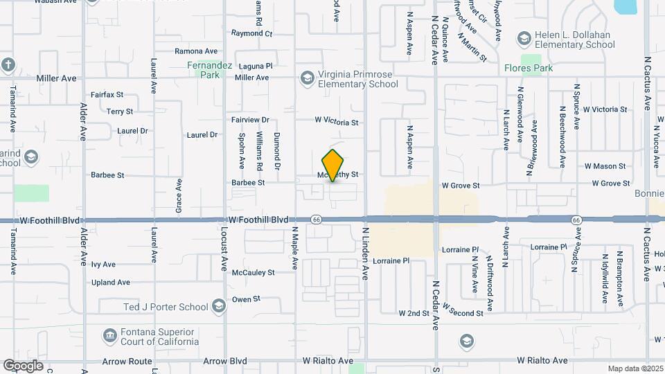 1590 W Ramona Dr Map and Location Details