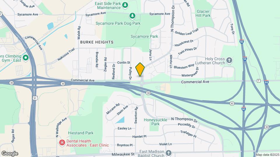 704 N Thompson Dr Map and Location Details