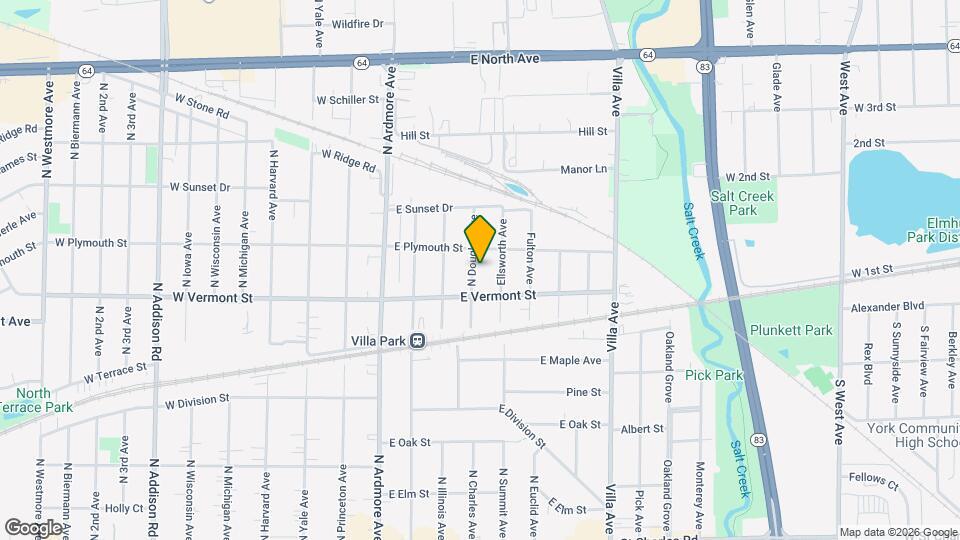 445 N Douglas Ave Mapa y Detalles de la Ubicación