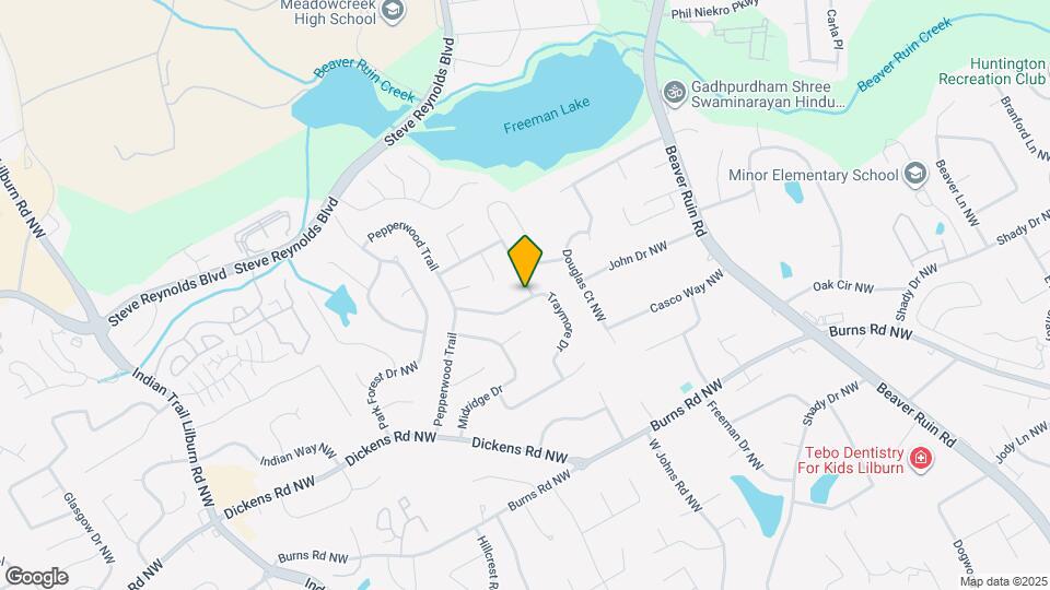 1001 Traymore Dr Map and Location Details