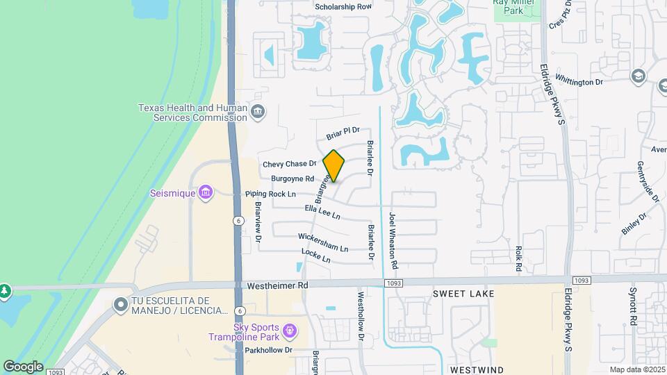 2118 Briarcrest Dr Map and Location Details