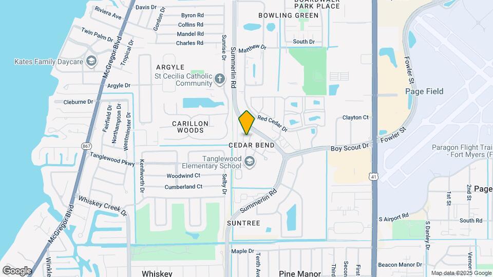 5205 Cedarbend Dr Map and Location Details