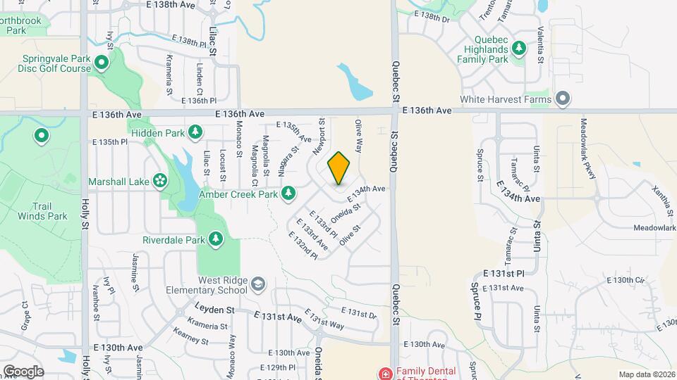 Amber Creek Map and Location Details