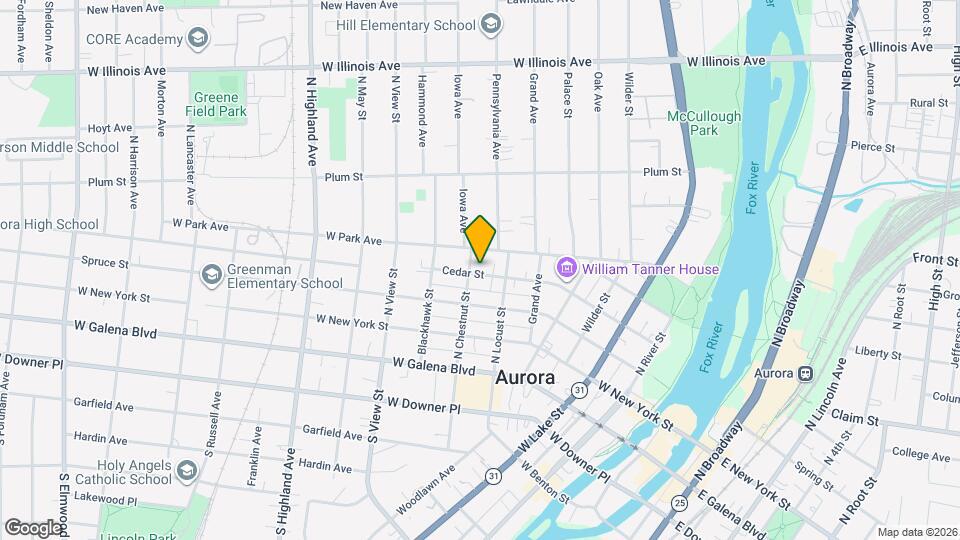 373 Cedar St Map and Location Details