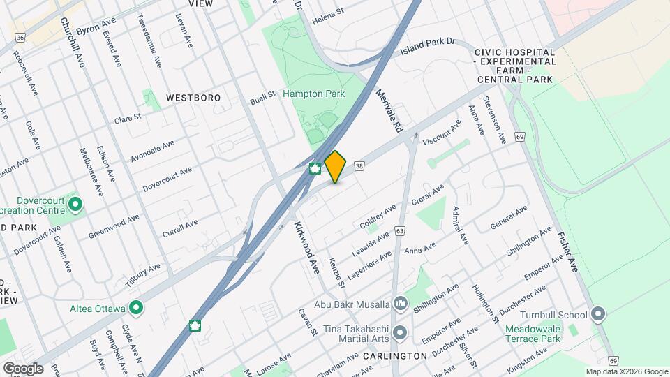 1360 Carling Ave Map and Location Details