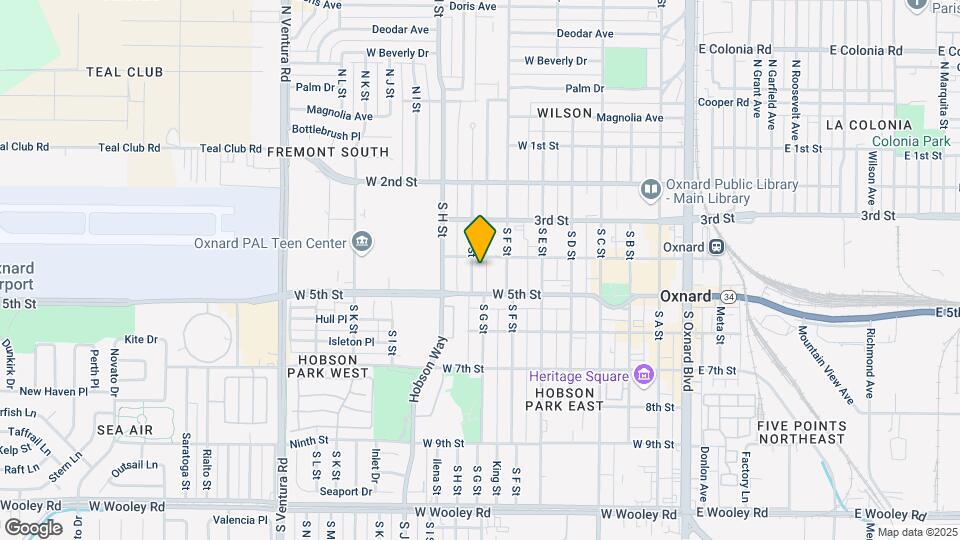 418 S G St Mapa y Detalles de la Ubicación