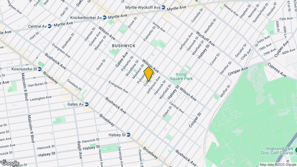 ? Spacious 2 Bedroom Apartment in Bushwick ? Map and Location Details