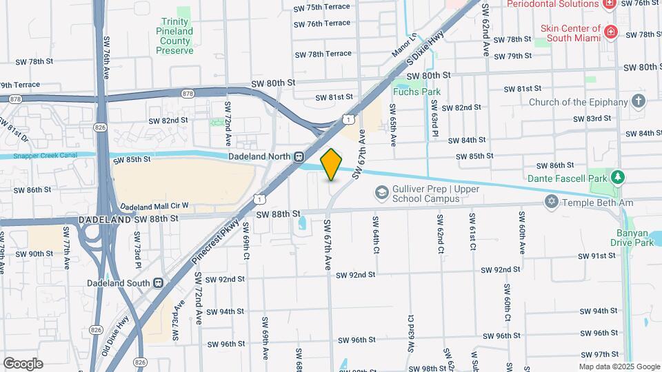 8650 SW 67th Ave Map and Location Details
