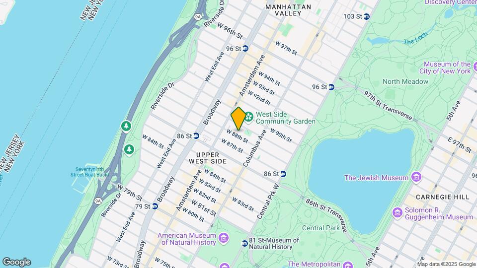 153 W 88th St Map and Location Details