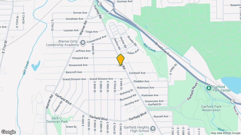 4544 Turney Rd Map and Location Details