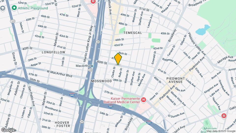 465 40th St Map and Location Details