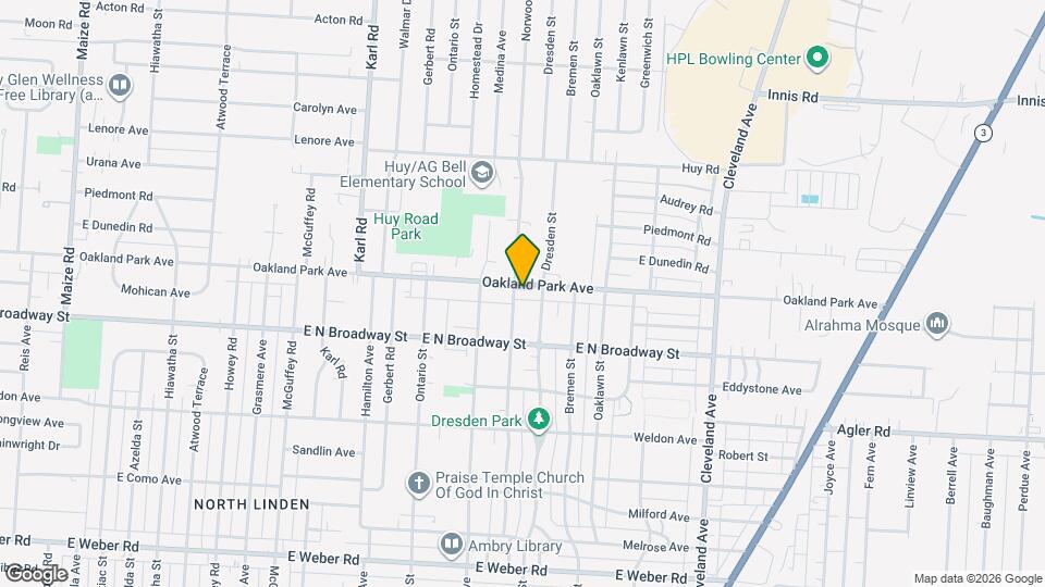 1549-1551-1551 Oakland Park Ave Map and Location Details