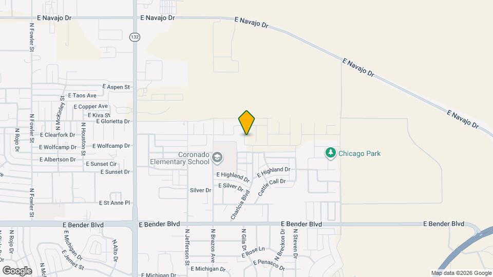 2818 N Platino Dr Mapa y Detalles de la Ubicación