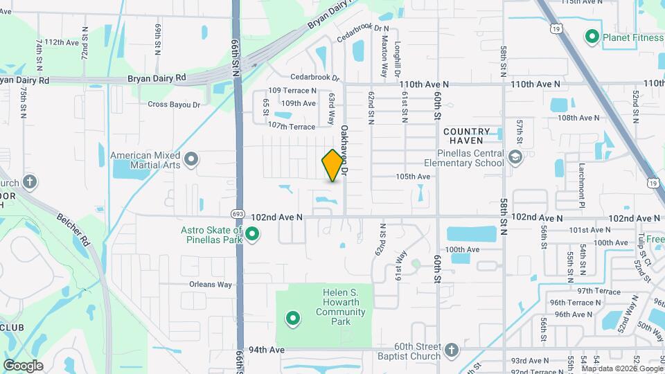 6311 103rd Ave N Map and Location Details