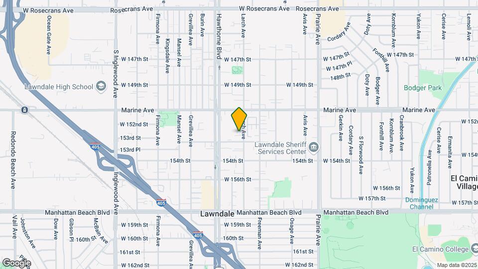 15221-15225 1/2 Larch Ave Map and Location Details