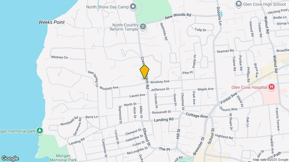 104 Woolsey Ave Map and Location Details