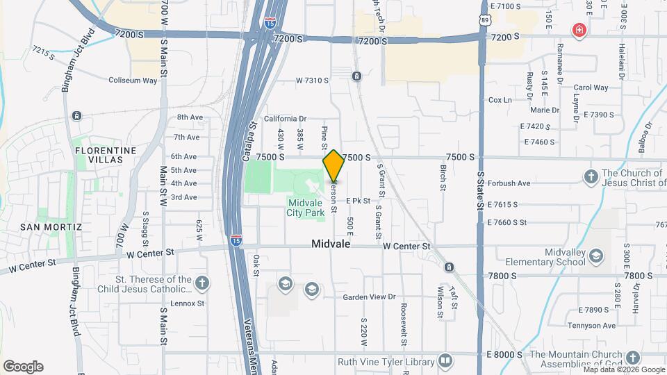 7620 S Jefferson St Map and Location Details