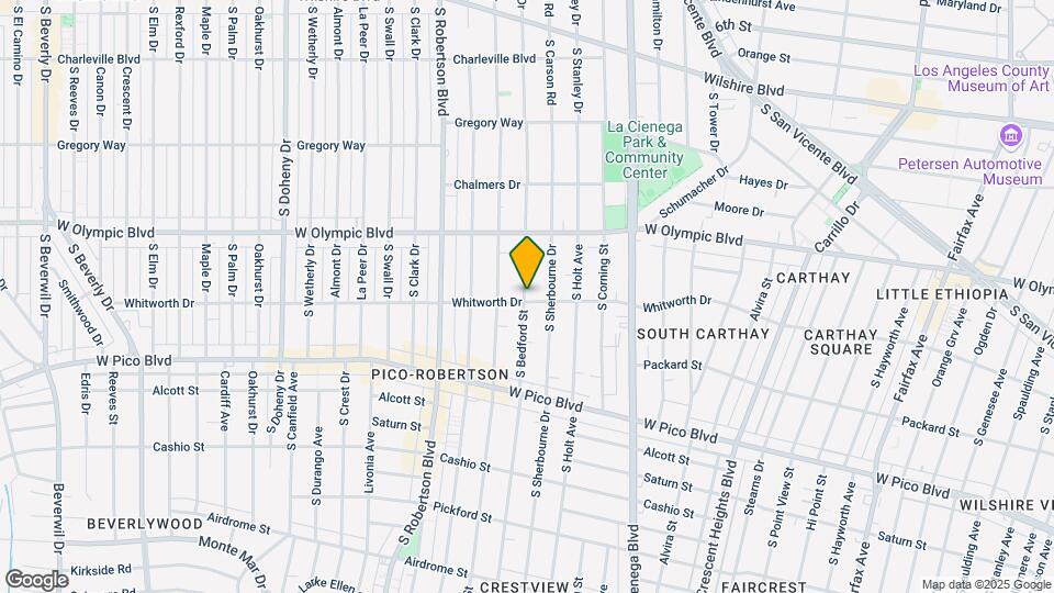 1070 S Bedford St Map and Location Details