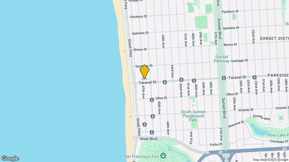 3660 Taraval St Mapa y Detalles de la Ubicación