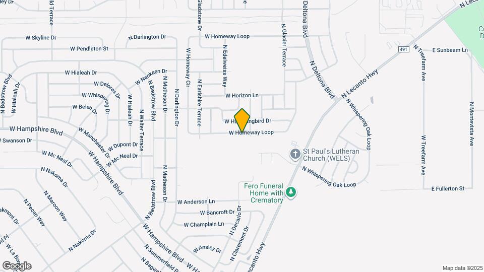 809 W Homeway Loop Map and Location Details