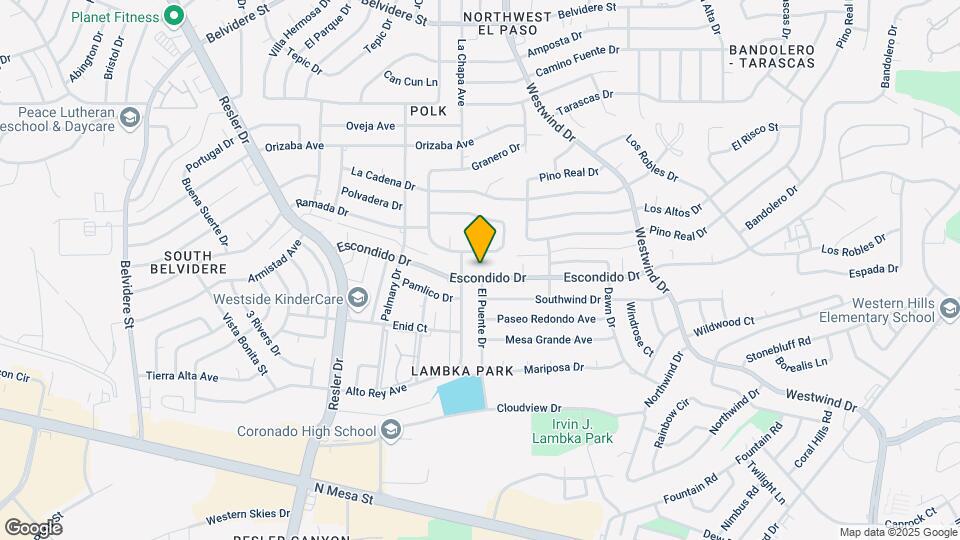 6828 Escondido Dr Map and Location Details