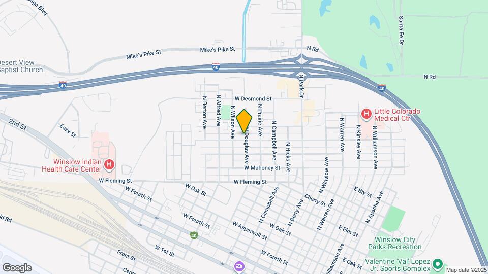 800 W Hillview St Map and Location Details