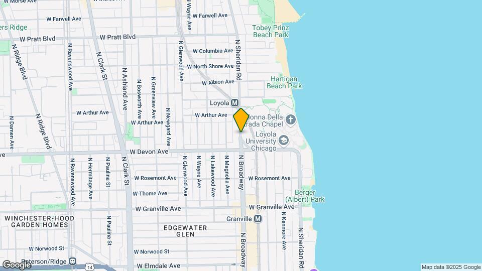 6415 N Sheridan Rd-Unit -Unit 408 Map and Location Details