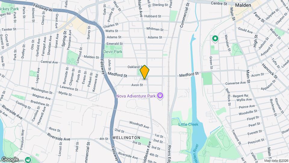 74 Highland Ave, Unit 1 Map and Location Details